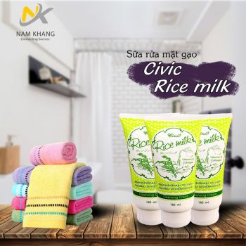 Sữa rửa mặt gạo Civic rice milk(thùng 60 tuýp)